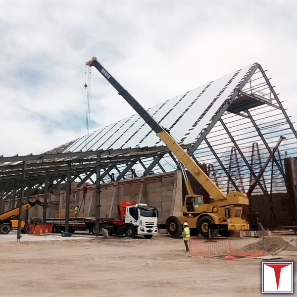 Titan Obras de planta de acopio de cereales.